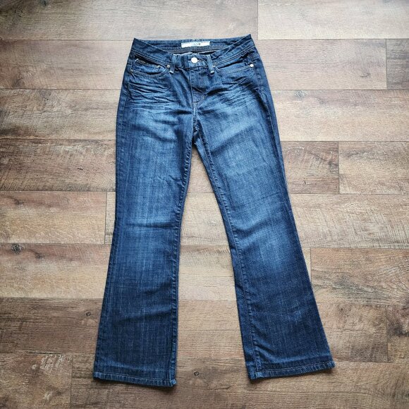 Joe's Jeans Denim - Joes Jeans Dark Wash Mid Rise Flare Jeans Size 27